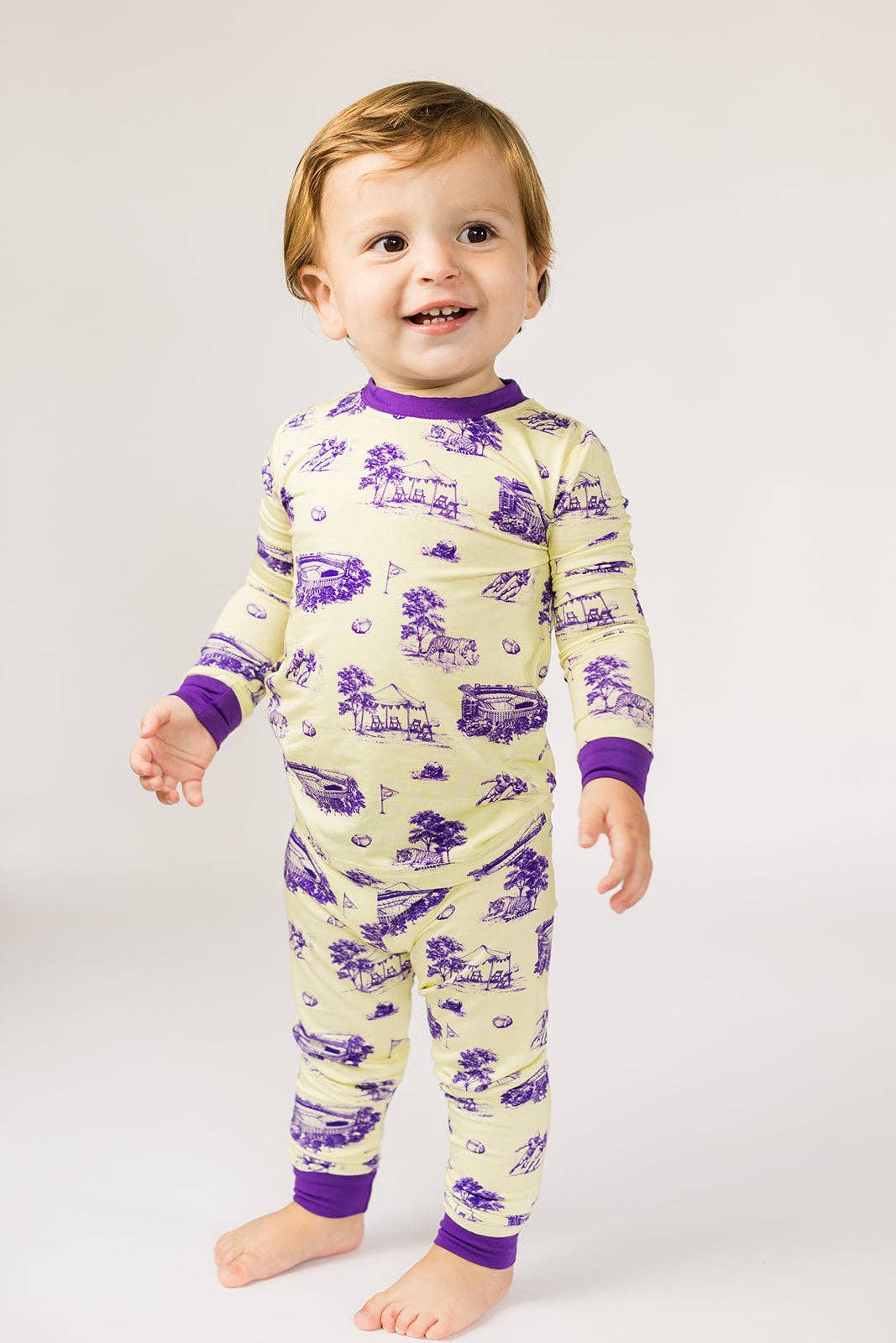 Tiger Toile 2 Piece Bamboo Pajama Set - Southern Slumber