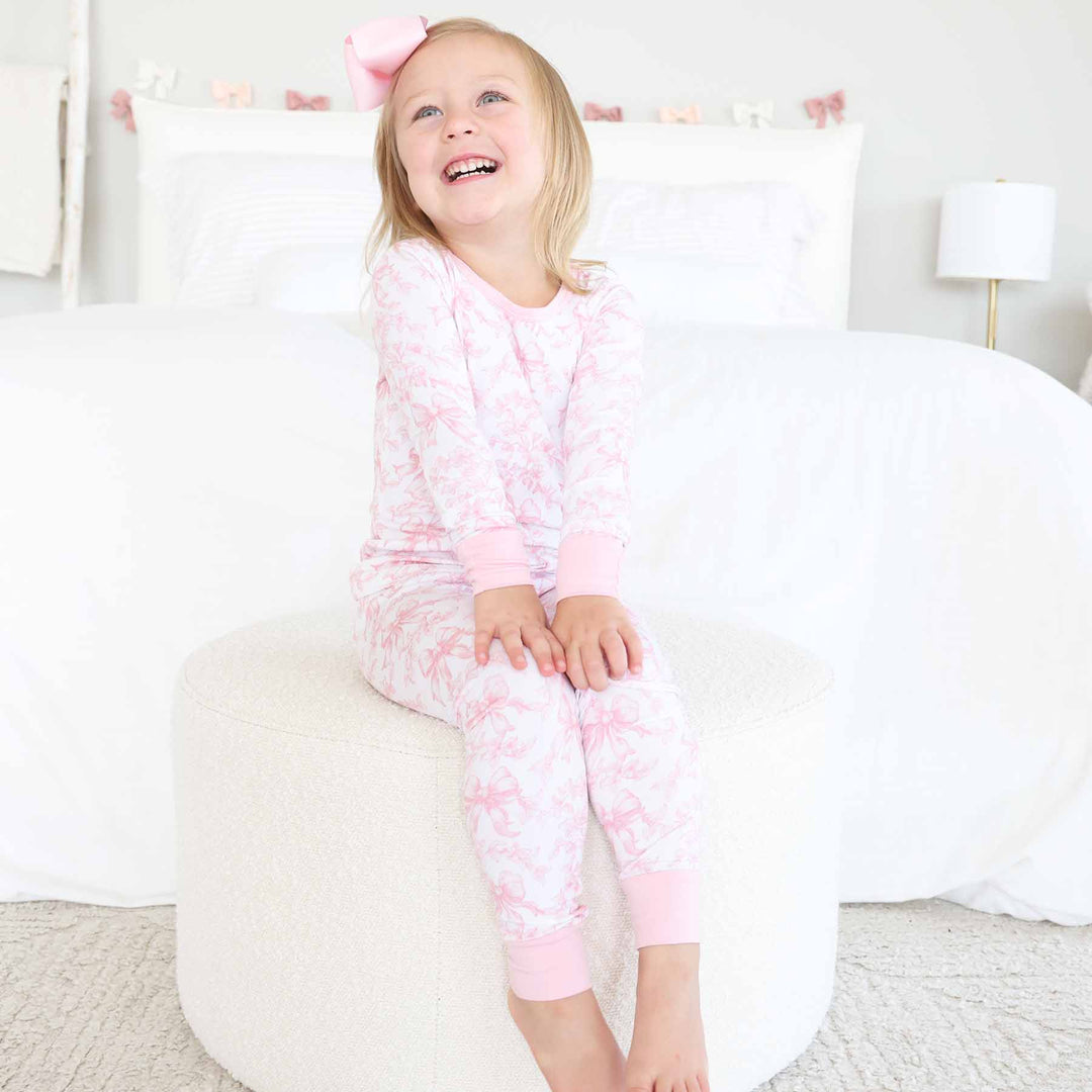 Fancy Frills Two Piece Pajama Set - Caden Lane