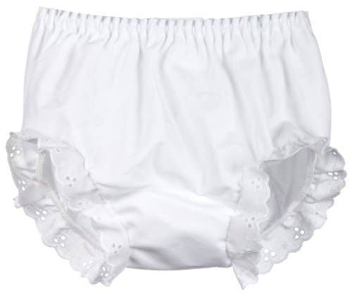 White Eyelet Trim Bloomers