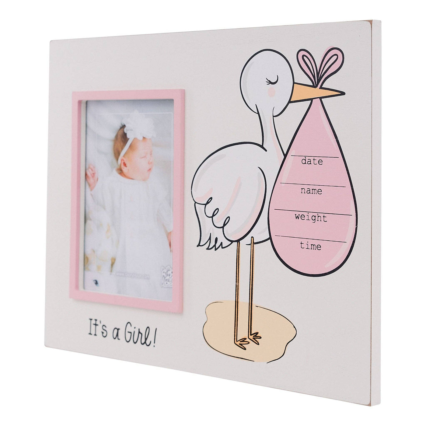 Girl's Birth Announcement Picture Frame