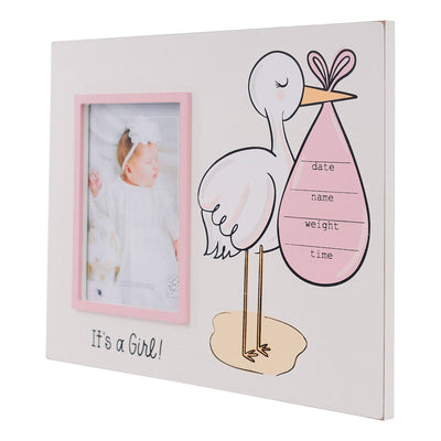 Girl's Birth Announcement Picture Frame