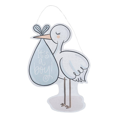 Dual Girl/Boy Stork Door Hanger - Glory Haus