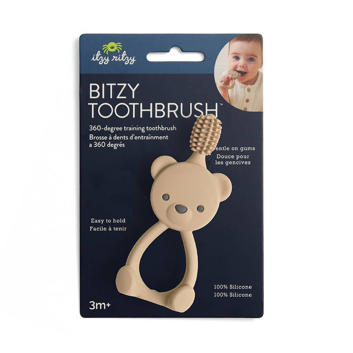 Bitzy Bear Toothbrush™ - 360-degree Training Toothbrush - Itzy Ritzy