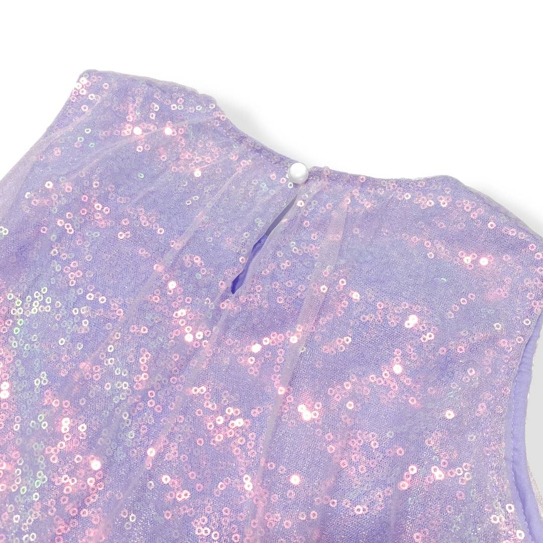 Sequin Layer Dress ( 2 Colors): Pink & Purple - Doe a Dear
