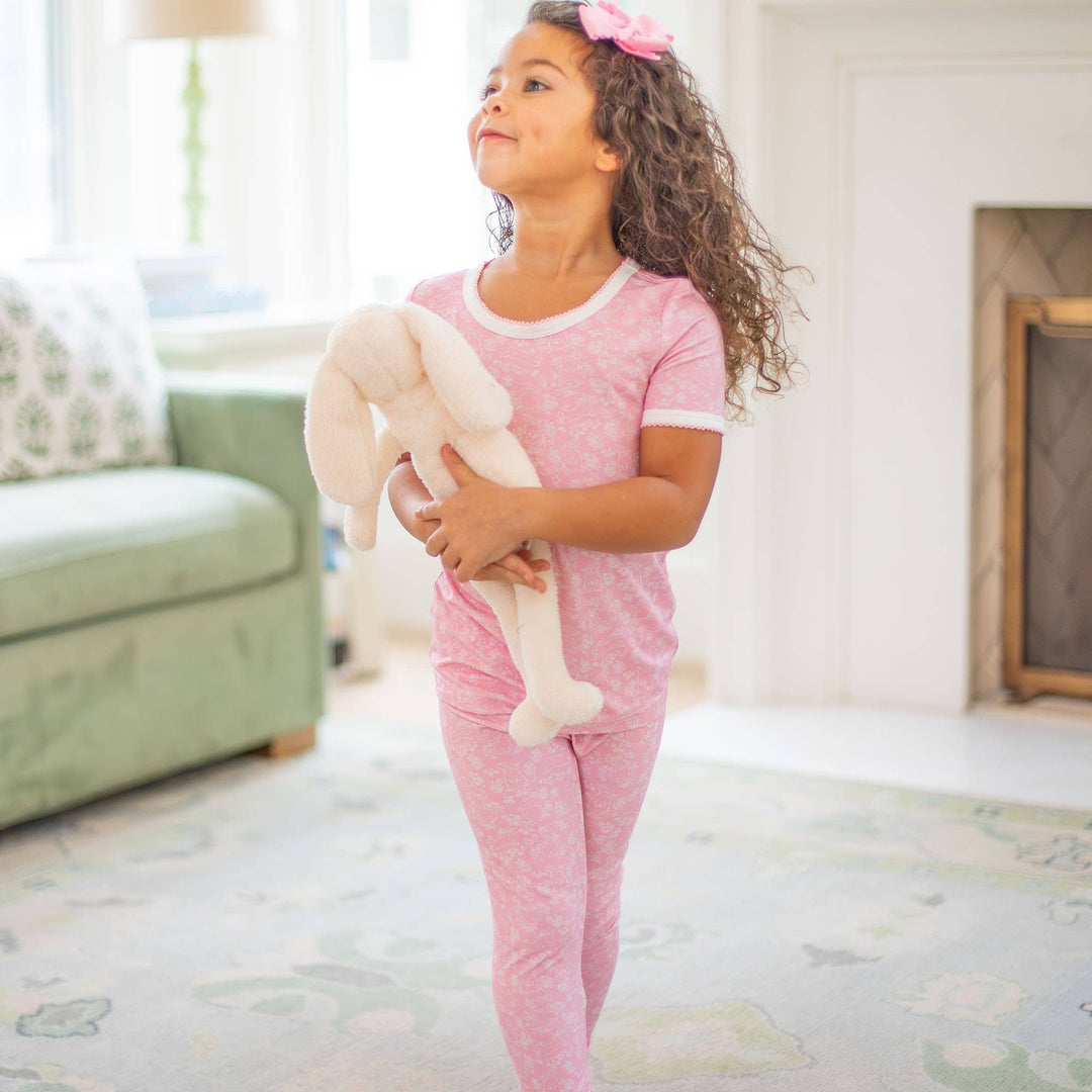 Snuggle Bunny Pink Bamboo Loungewear - Shrimp & Grits