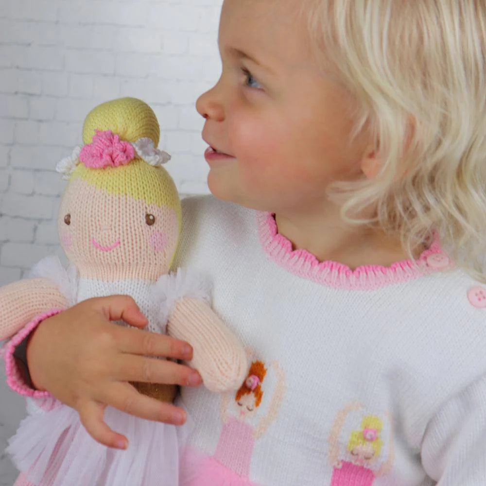 Ballerina Knit Doll 12" - Zubels