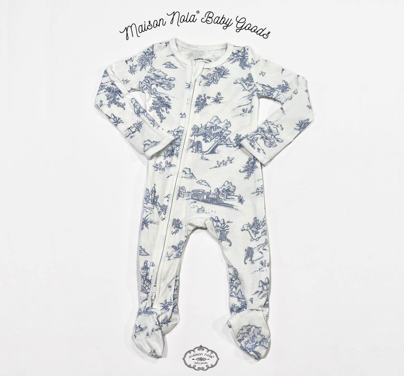 Maison Nola Storyland Footie - Pink or Blue