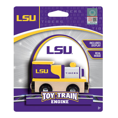 LSU Tigers Wooden Toy Train Engine