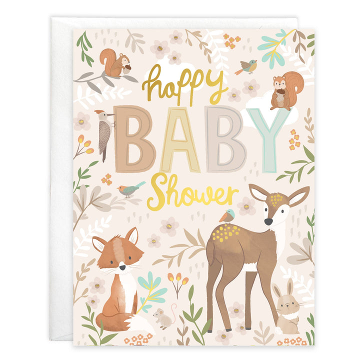 GINA B DESIGNS - Baby Greeting Card - Forest Animals