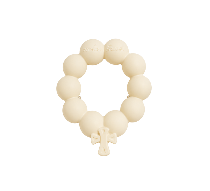 White Blessing Beads Teether - Nola Tawk