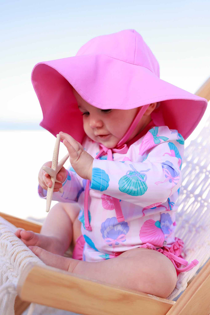 Seaside Sweetie Rash Guard Swimsuit  - Caden Lane -
