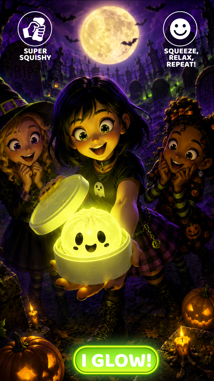 Halloween Mystery Dumpling Squishy Toy