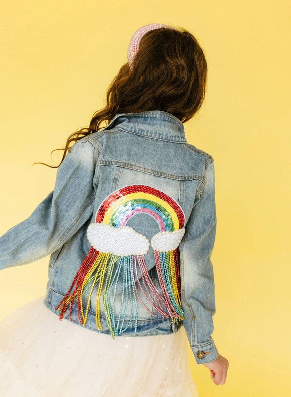 Crystal Rainbow Denim Jacket - Lola & The Boys