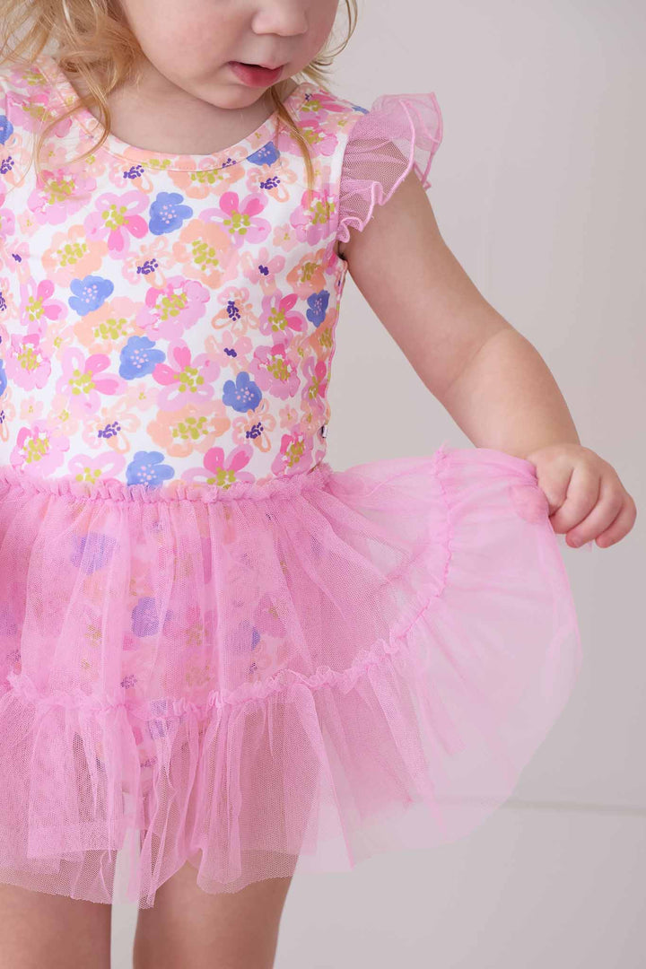 Pink Ruffle Skirt Dance Leotard - Caden Lane