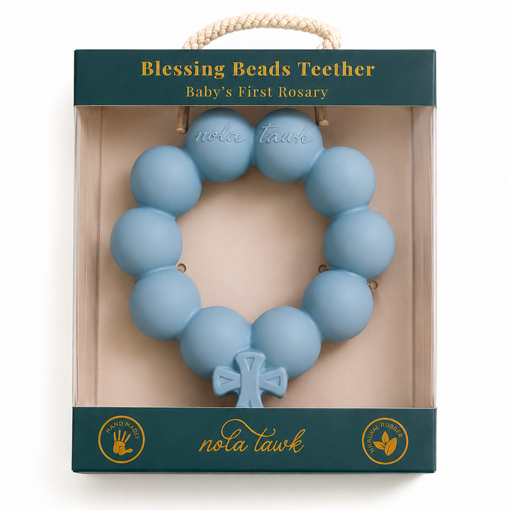 Blue Blessing Beads Teether - Nola Tawk