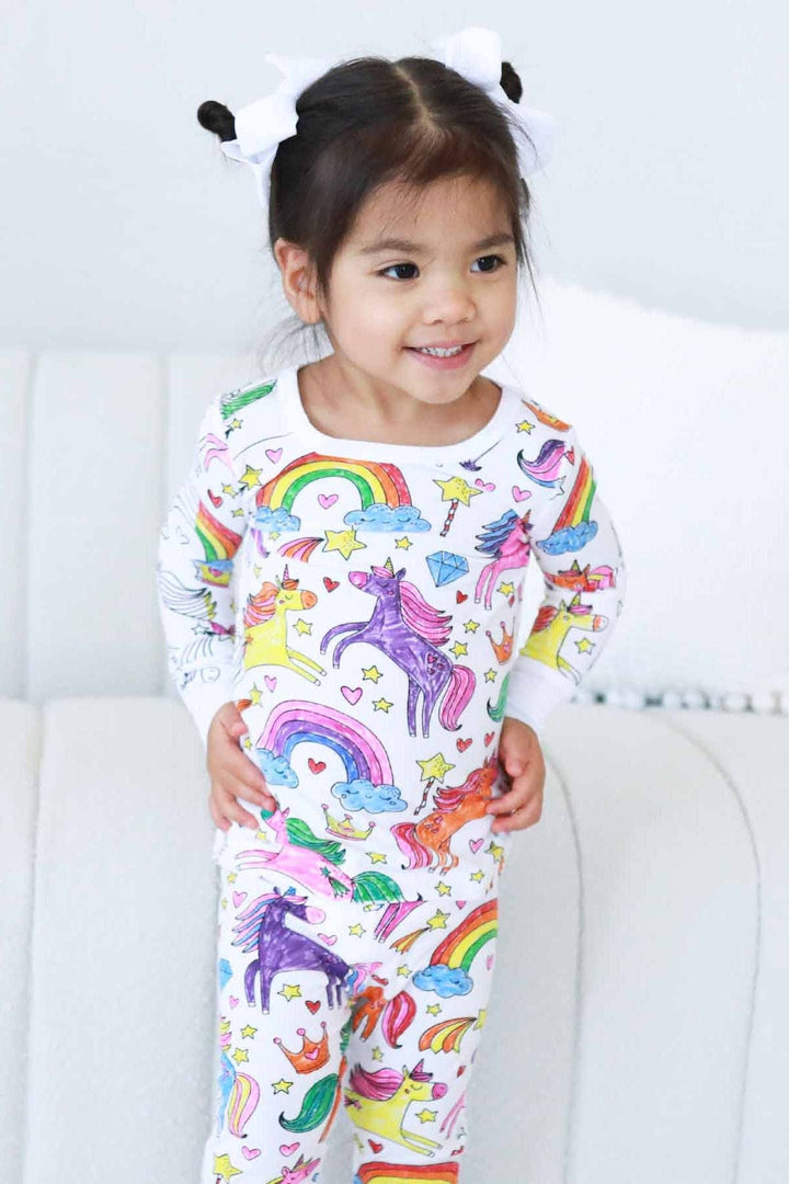 Enchanted Unicorns Colorable Pajamas - Caden Lane
