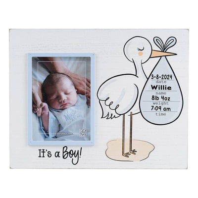 Boy's Birth Announcement Picture Frame