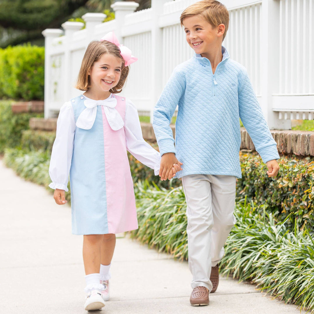 Girls Colorblock Jumper Dress - Shrimp & Grits Kids