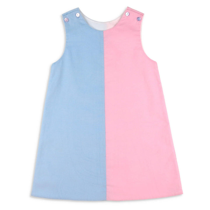 Girls Colorblock Jumper Dress - Shrimp & Grits Kids