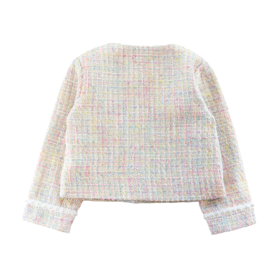 Pearl Trim Tweed Jacket & Ruffle Hem Shorts - Doe a Dear