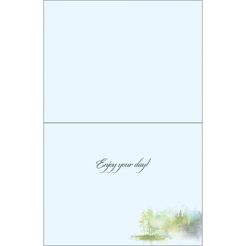 Birthday Greeting Card - Loons on Lake - GINA B DESIGNS