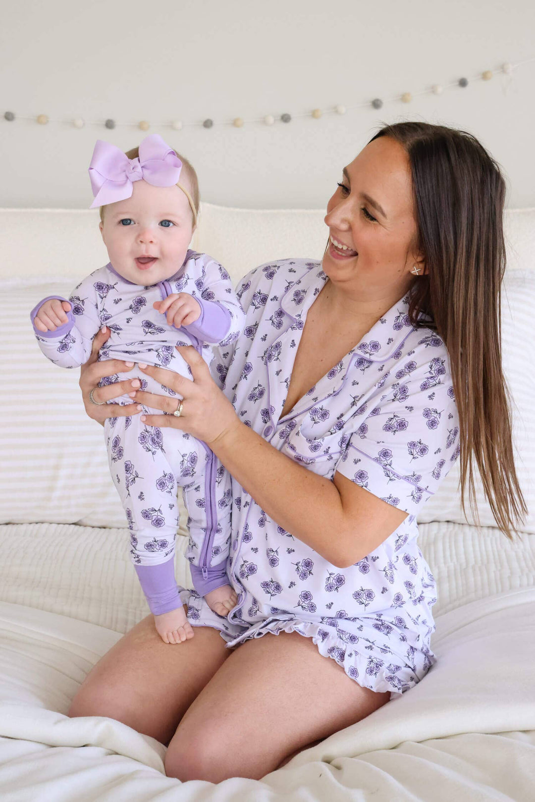 Amethyst Garden Convertible Zip Romper - Caden Lane -