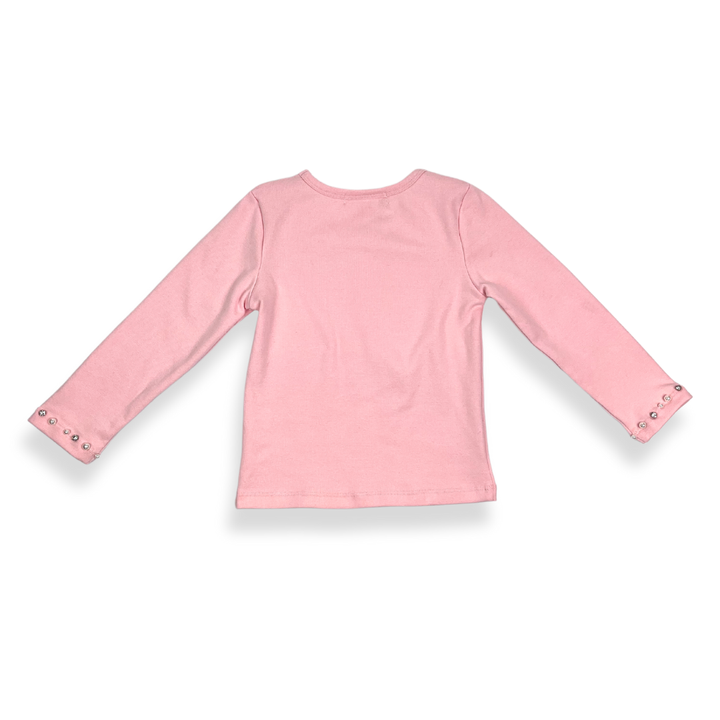 Pink Embellished Trim Top - Doe a Dear