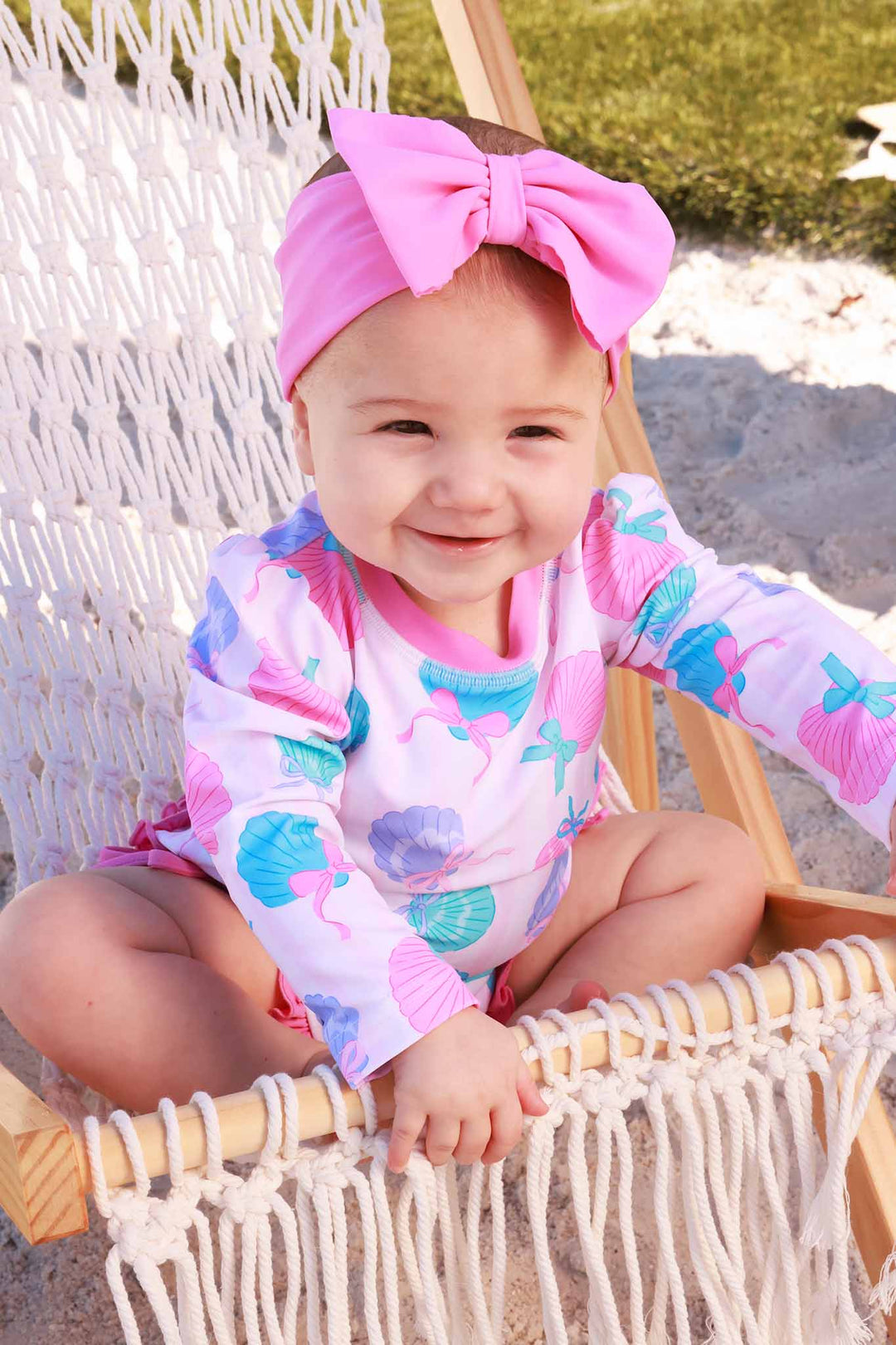 Seaside Sweetie Rash Guard Swimsuit  - Caden Lane -