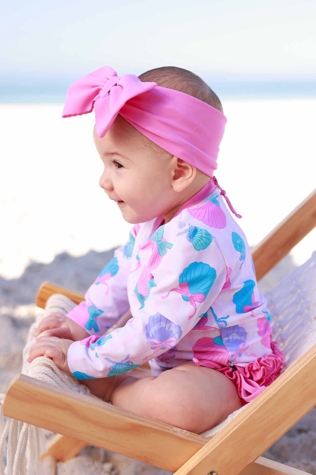 Seaside Sweetie Rash Guard Swimsuit  - Caden Lane -
