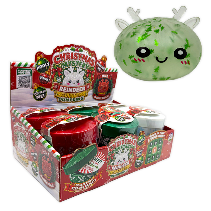 Christmas Mystery Reindeer Dumpling Squishy Toy