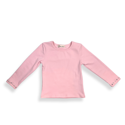 Pink Embellished Trim Top - Doe a Dear