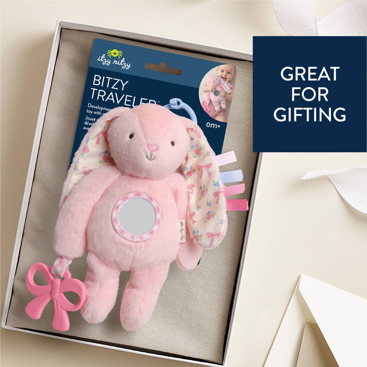 Pink Bunny Bitzy Traveler™ - Itzy Ritzy