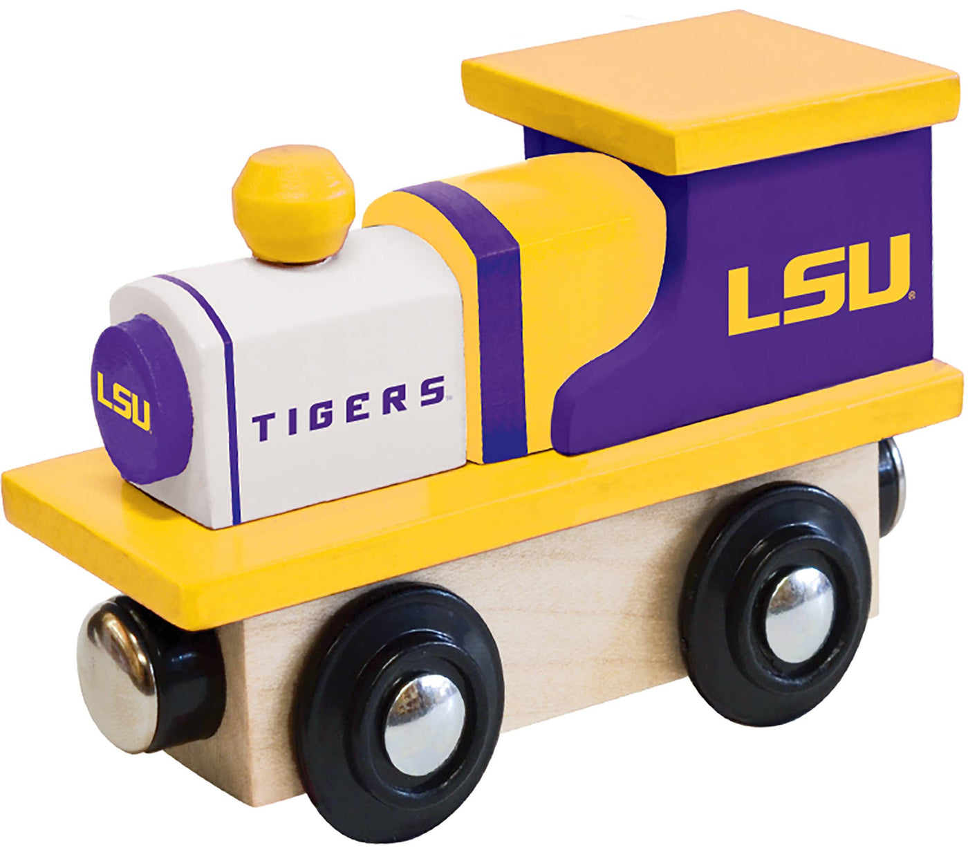 LSU Tigers Wooden Toy Train Engine