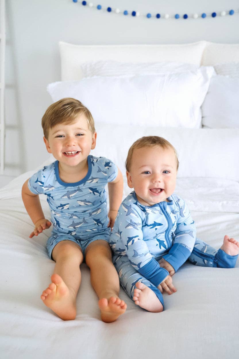 Shark Fin Friends Pajamas - Caden Lane
