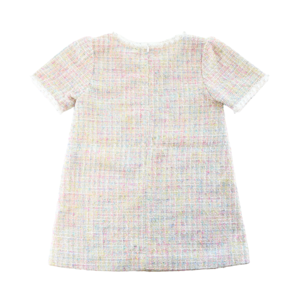 Pearl Trim Tweed Dress - Doe a Dear