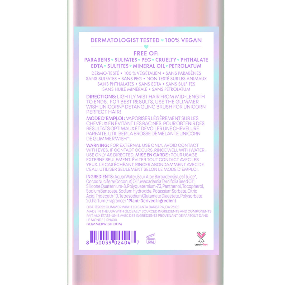 Unicorn Hair Detangling Spray - Glimmer Wish