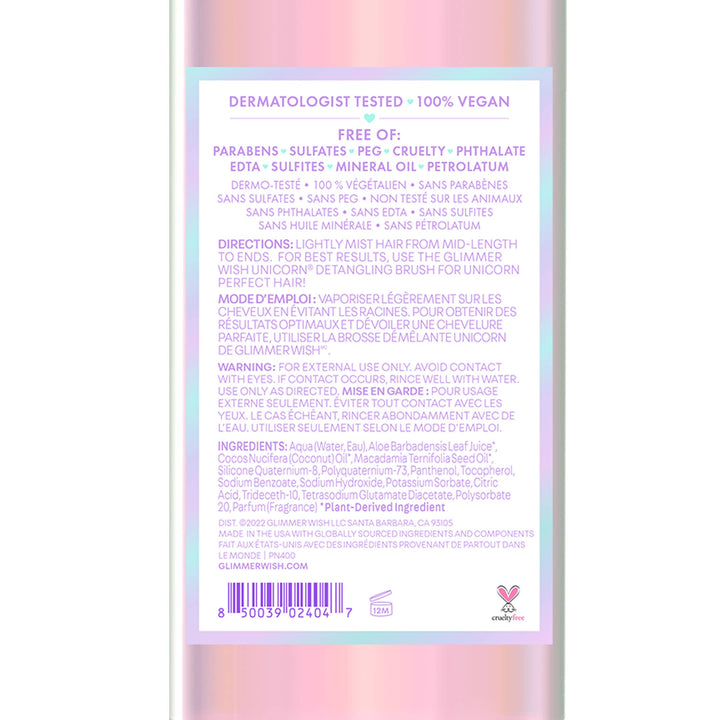 Unicorn Hair Detangling Spray - Glimmer Wish