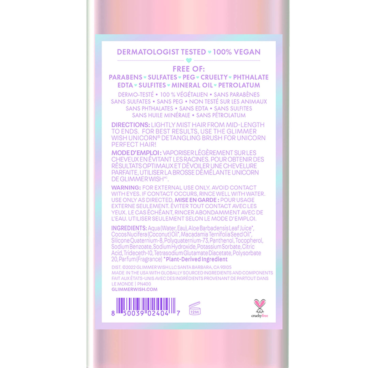 Unicorn Hair Detangling Mist