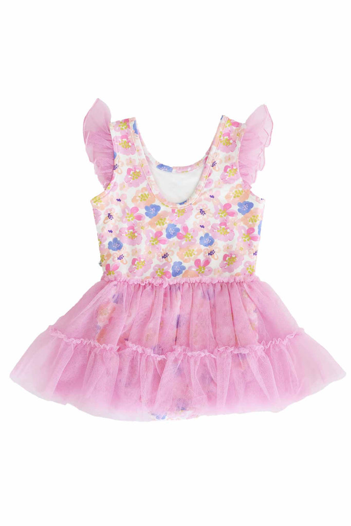 Pink Ruffle Skirt Dance Leotard - Caden Lane