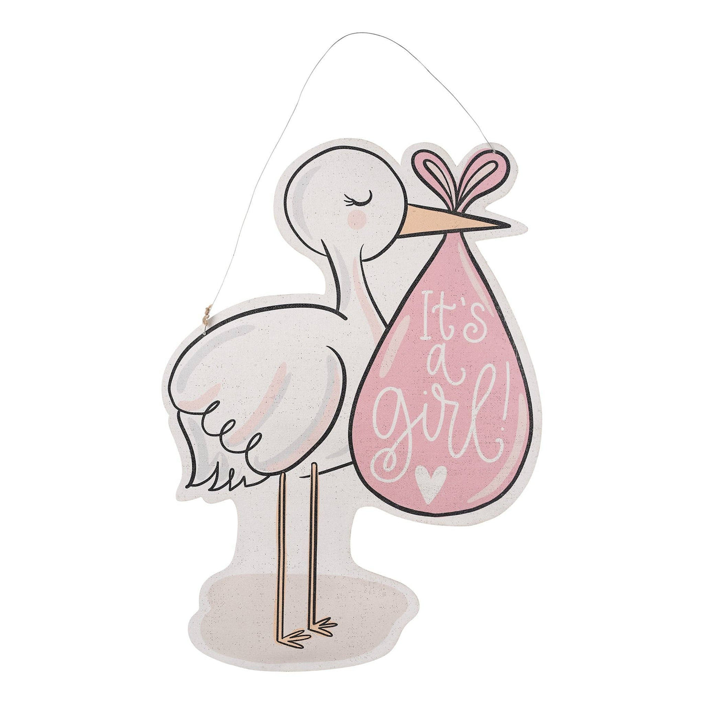 Dual Girl/Boy Stork Door Hanger - Glory Haus