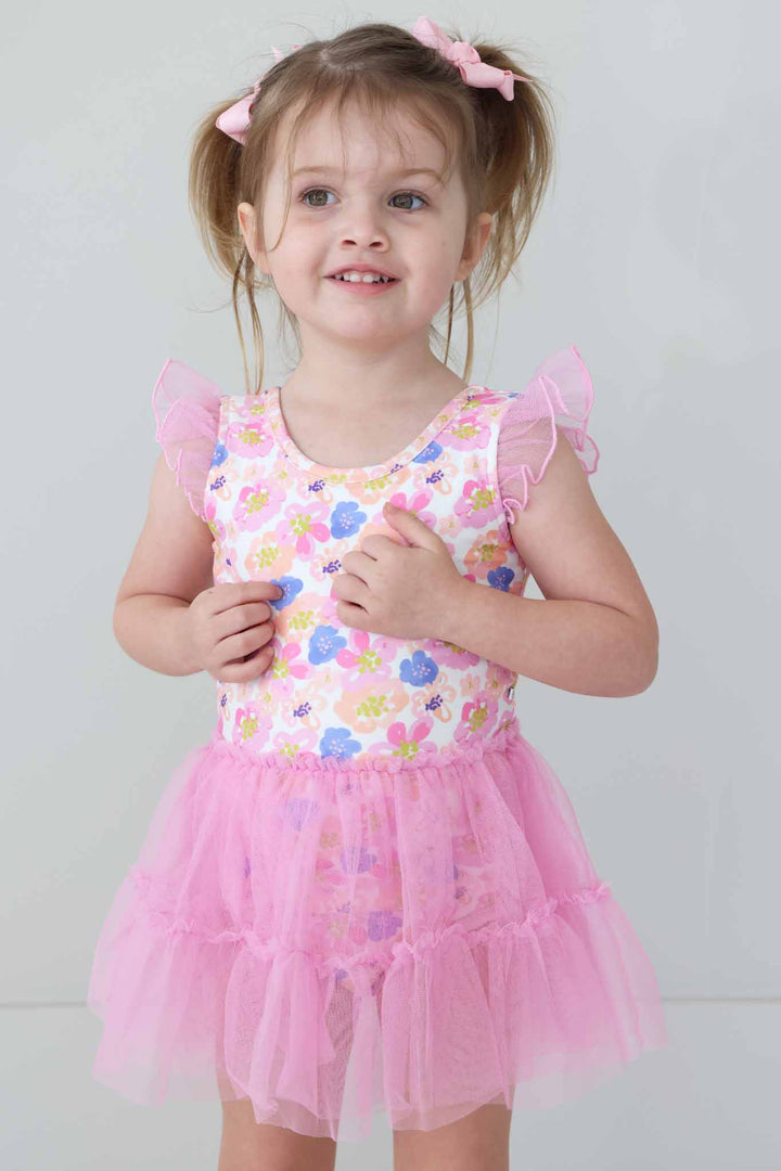 Pink Ruffle Skirt Dance Leotard - Caden Lane