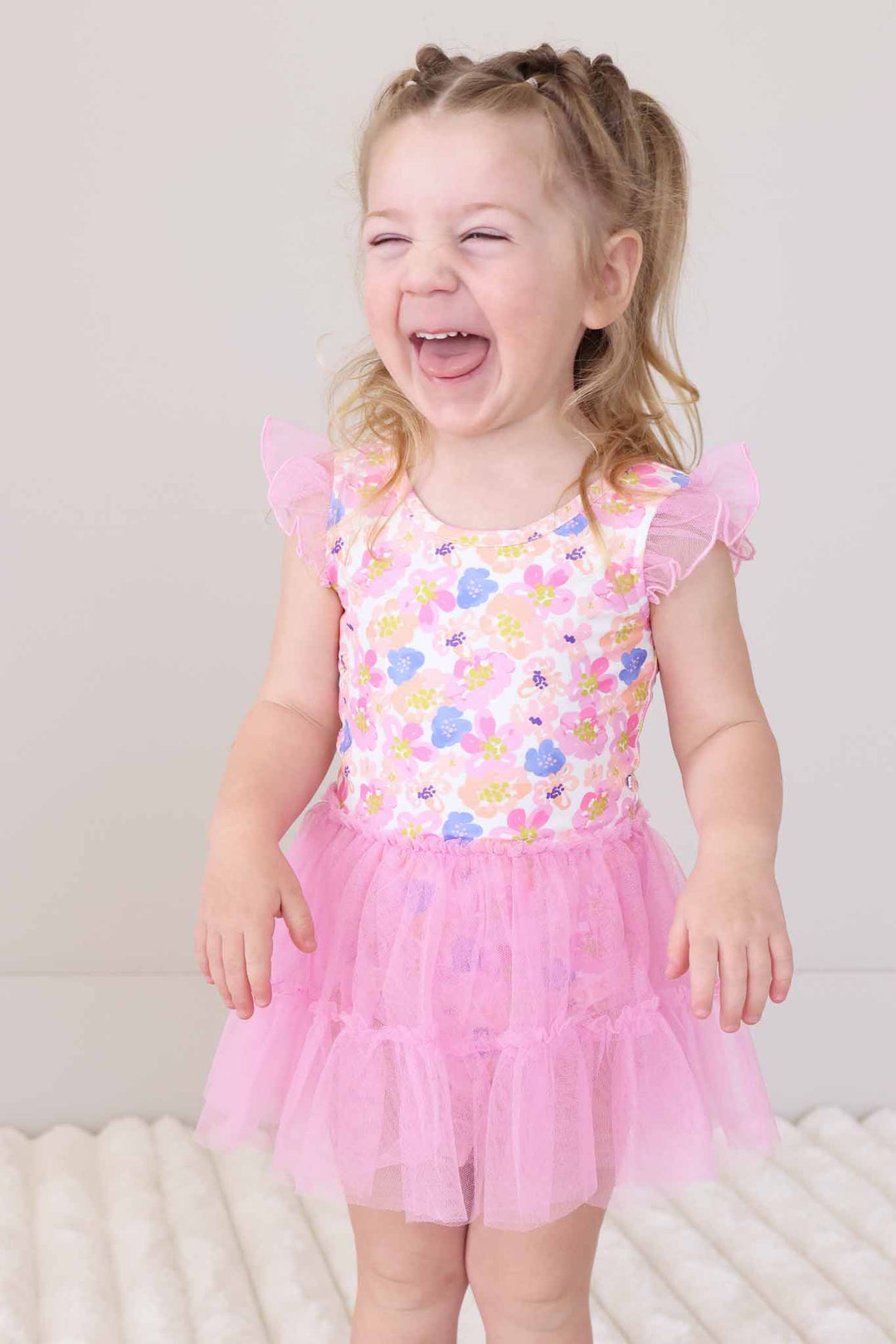 Pink Ruffle Skirt Dance Leotard - Caden Lane