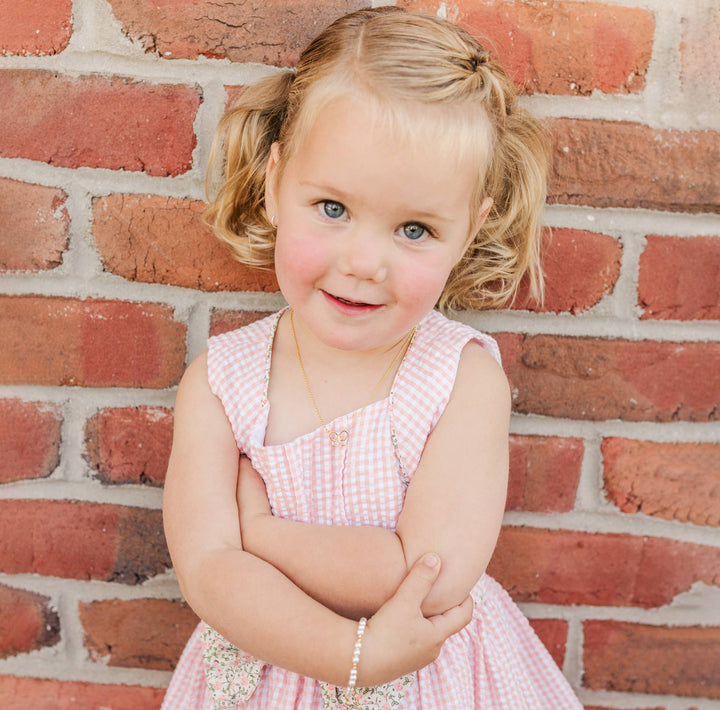 14K Gold-Plated Baby Cross Bracelet - Cherished Moments