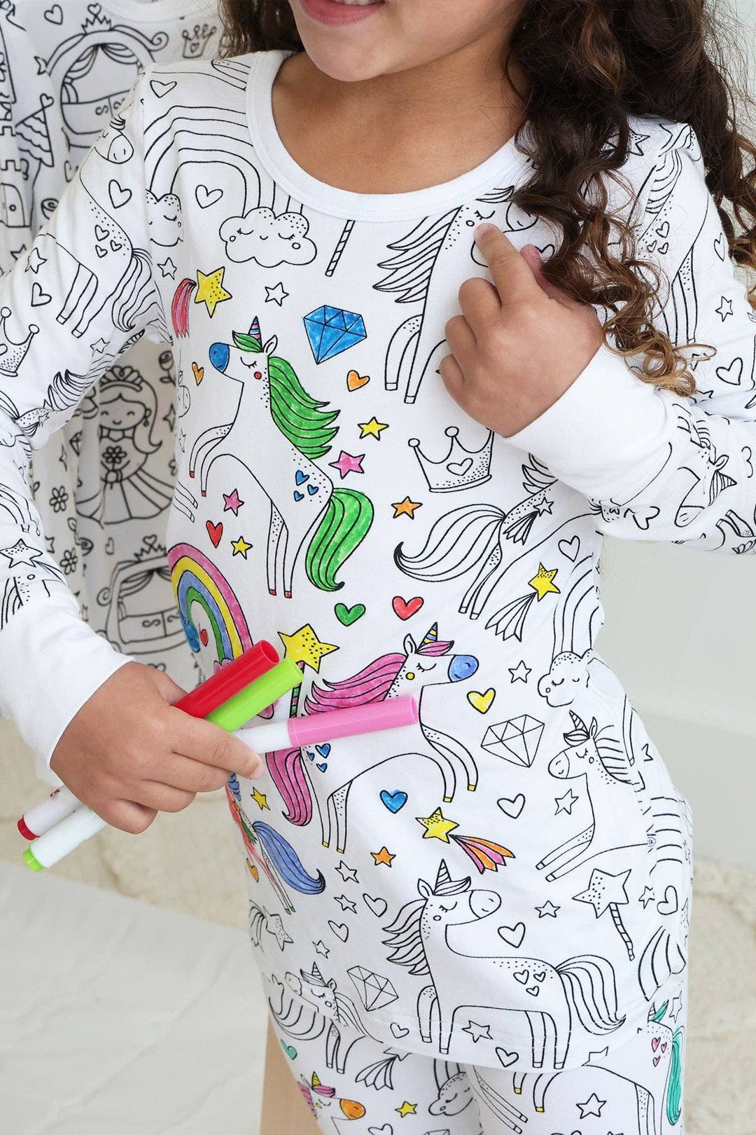 Enchanted Unicorns Colorable Pajamas - Caden Lane