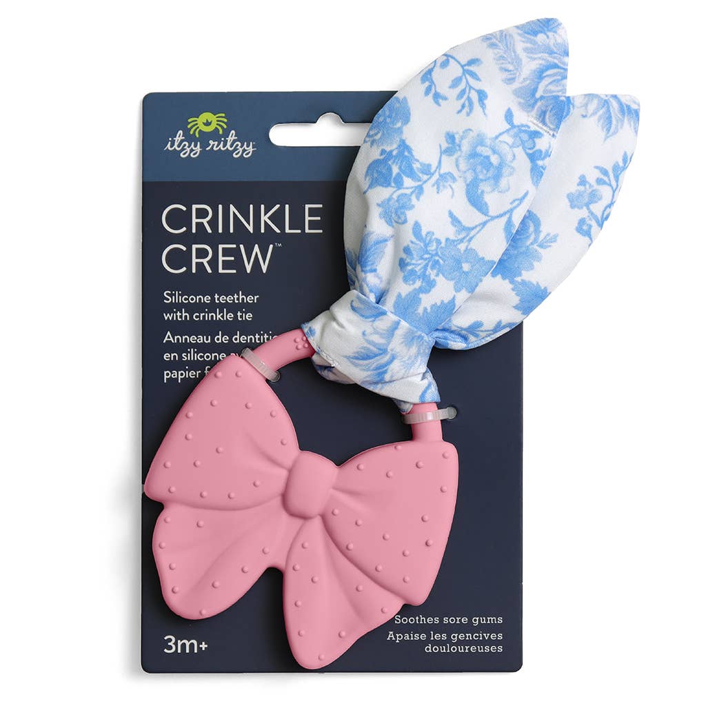 Pretty Pink Bow Crinkle Crew™ Teether - Itzy Ritzy