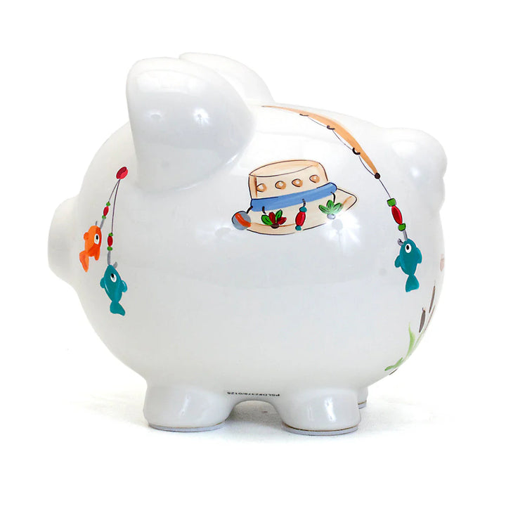 Gone Fishing Piggy Bank - Child To Cherish