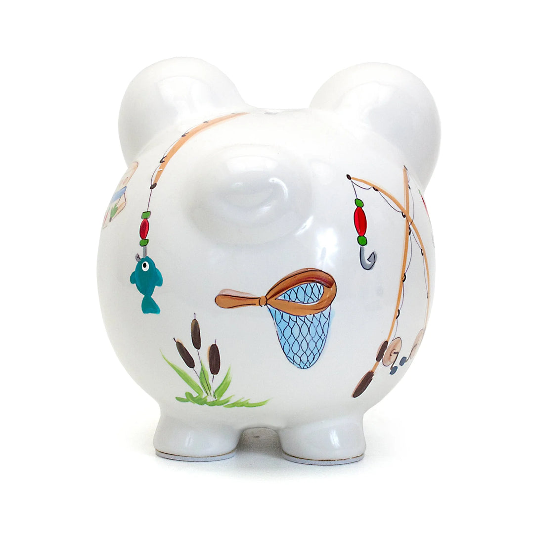 Gone Fishing Piggy Bank - Child To Cherish