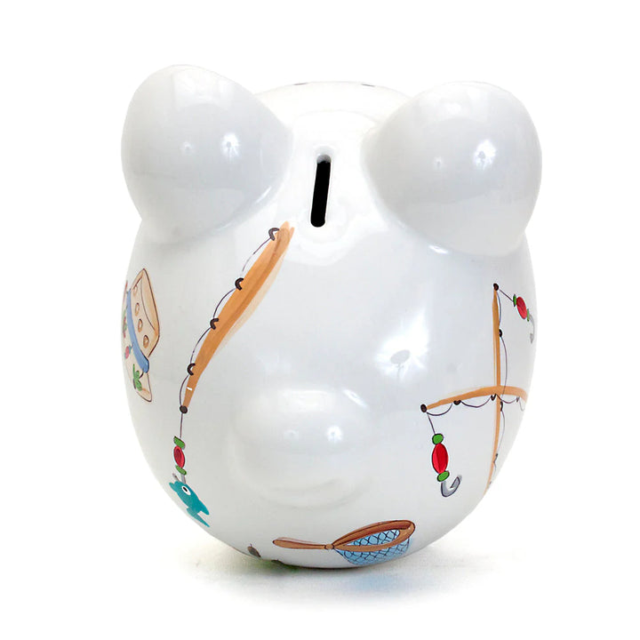 Gone Fishing Piggy Bank - Child To Cherish