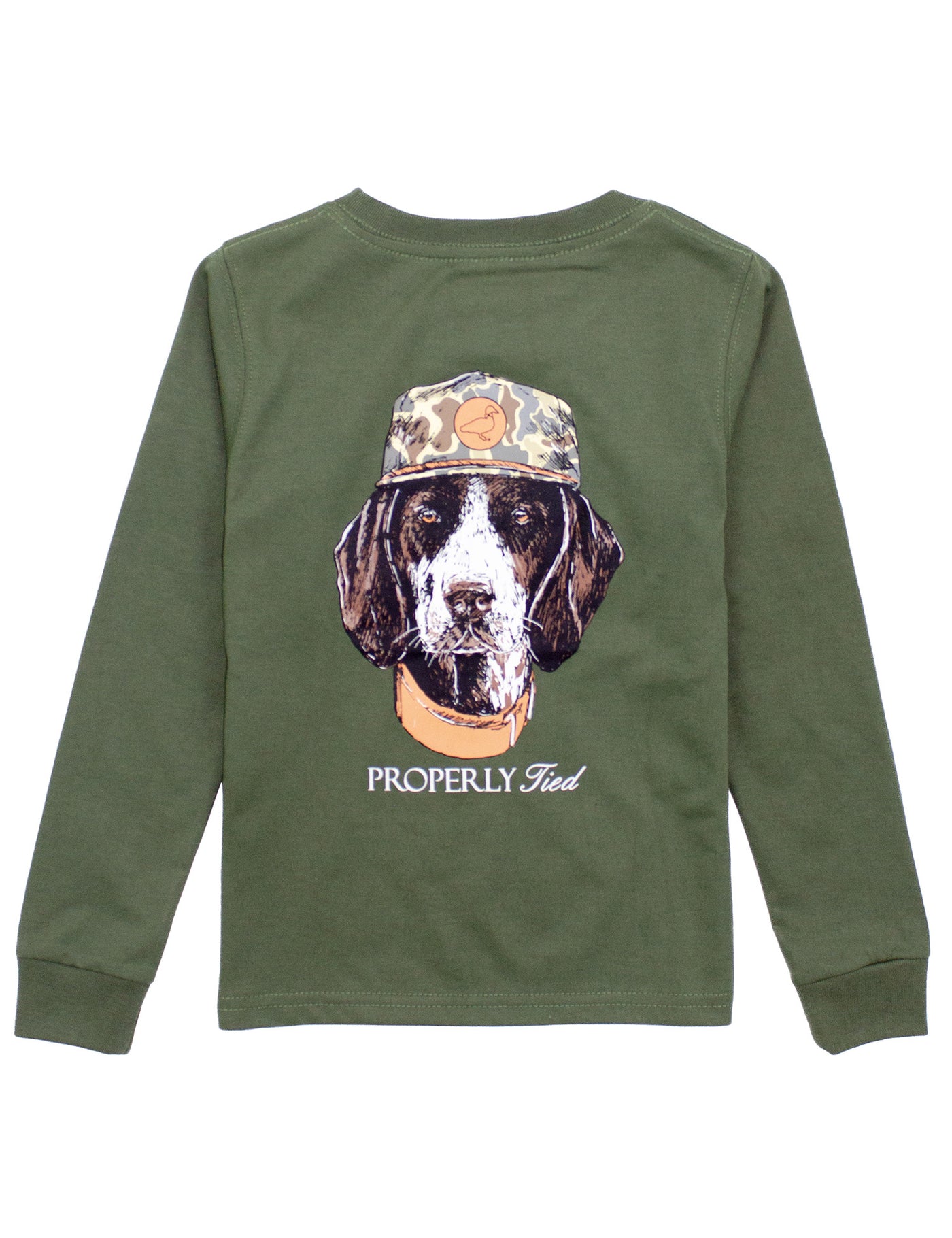 Boys Hunting Dog L/S Tee - Properly Tied