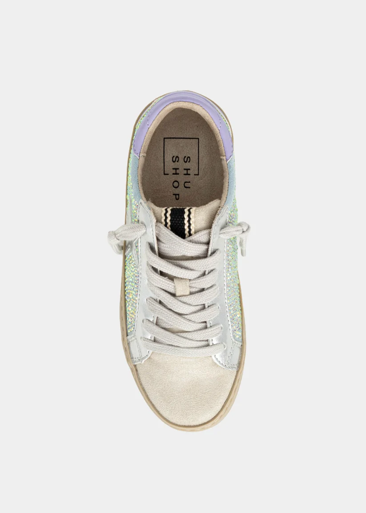 Paula Mini Light Blue Iridescent Shoe- SHUSHOP
